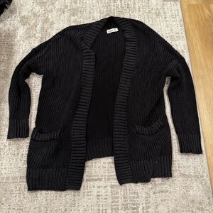Women's Black Cardigan Sweater